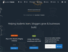 Tablet Screenshot of gauravtiwari.org